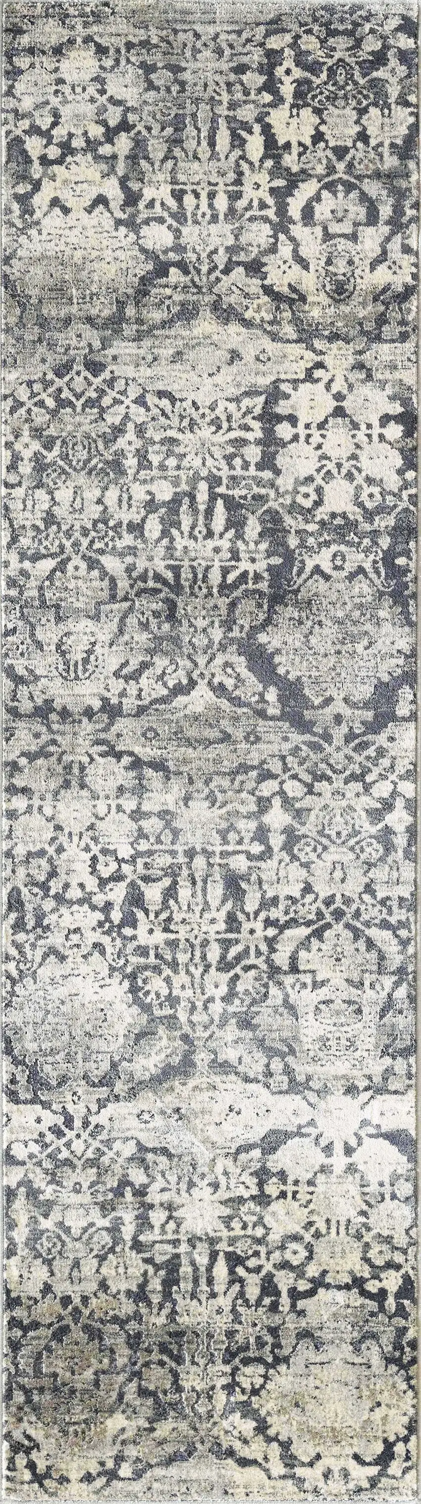 Grey Polyester or  Viscose Rug Photo 1
