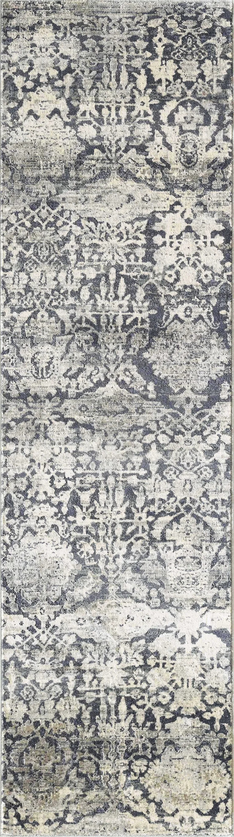 Grey Polyester or  Viscose Rug Photo 1
