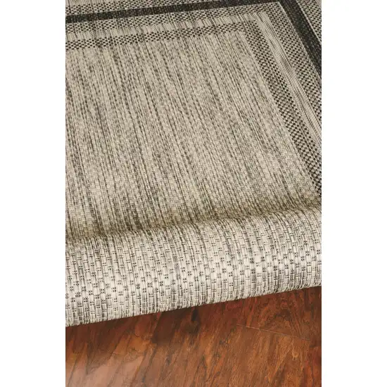 Grey Polypropylene Area Rug Photo 2