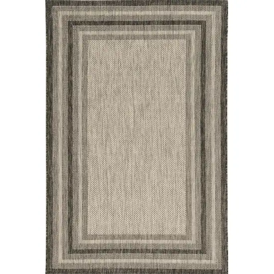 Grey Polypropylene Area Rug Photo 1