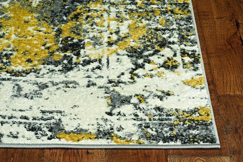 Grey Polypropylene Area Rug Photo 2