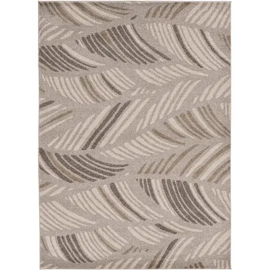 Gray Tropical Botanical Area Rug Photo 2
