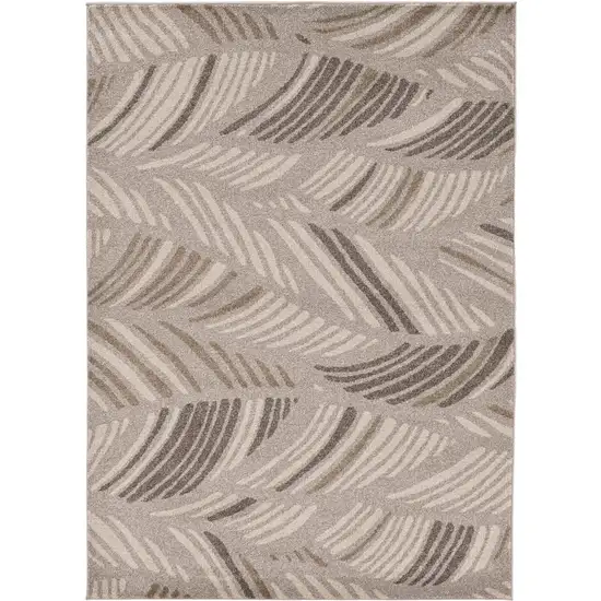 Gray Tropical Botanical Area Rug Photo 4
