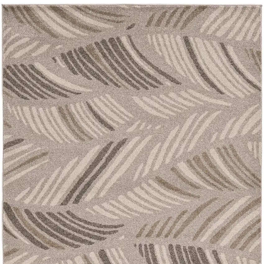 Gray Tropical Botanical Area Rug Photo 3