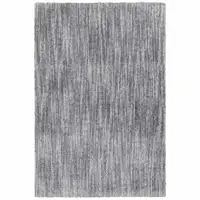 Photo of Grey Shag Power Loom Stain Resistant Area Rug