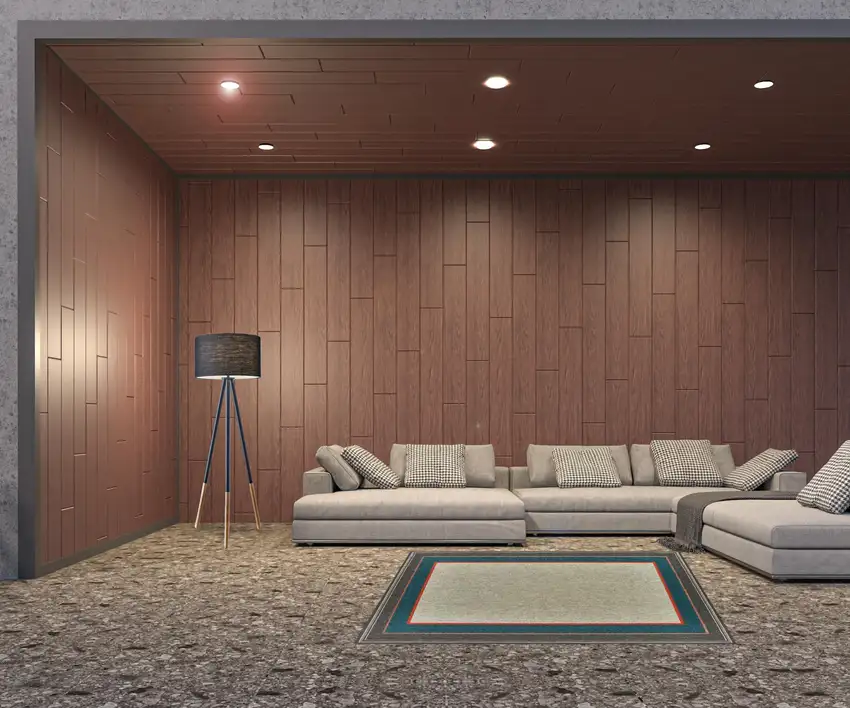 Grey Stain Resistant Indoor Outdoor Area Rug Photo 2