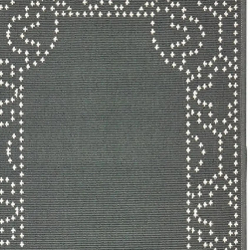 Grey Stain Resistant Indoor Outdoor Area Rug Photo 3
