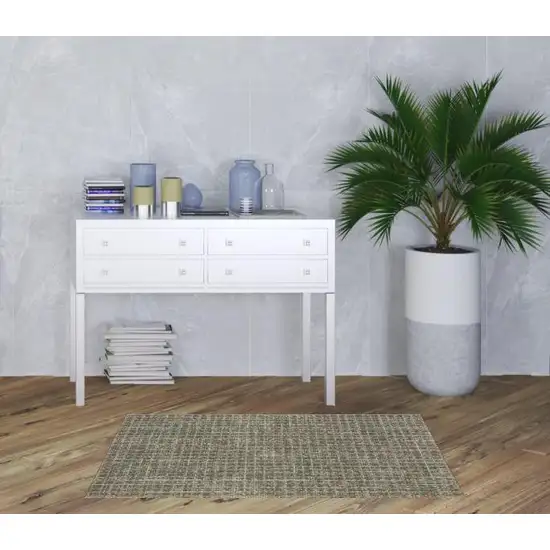 Grey Tan And Beige Geometric Power Loom Stain Resistant Area Rug Photo 2