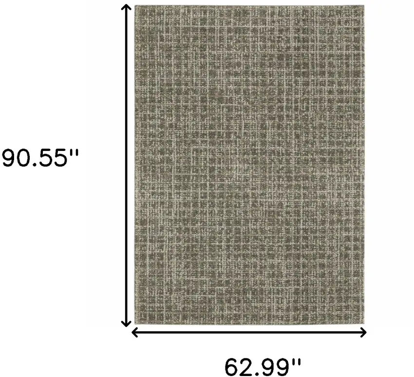 Grey Tan And Beige Geometric Power Loom Stain Resistant Area Rug Photo 10