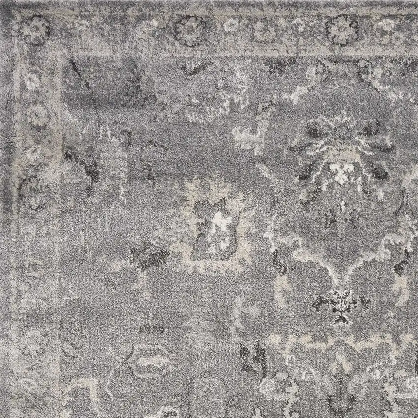 Grey Vintage Area Rug Photo 3