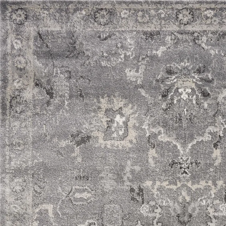 Grey Vintage Area Rug Photo 3