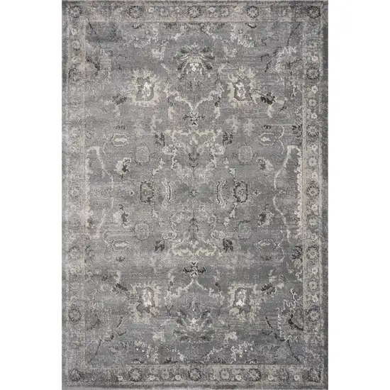 Grey Vintage Area Rug Photo 1