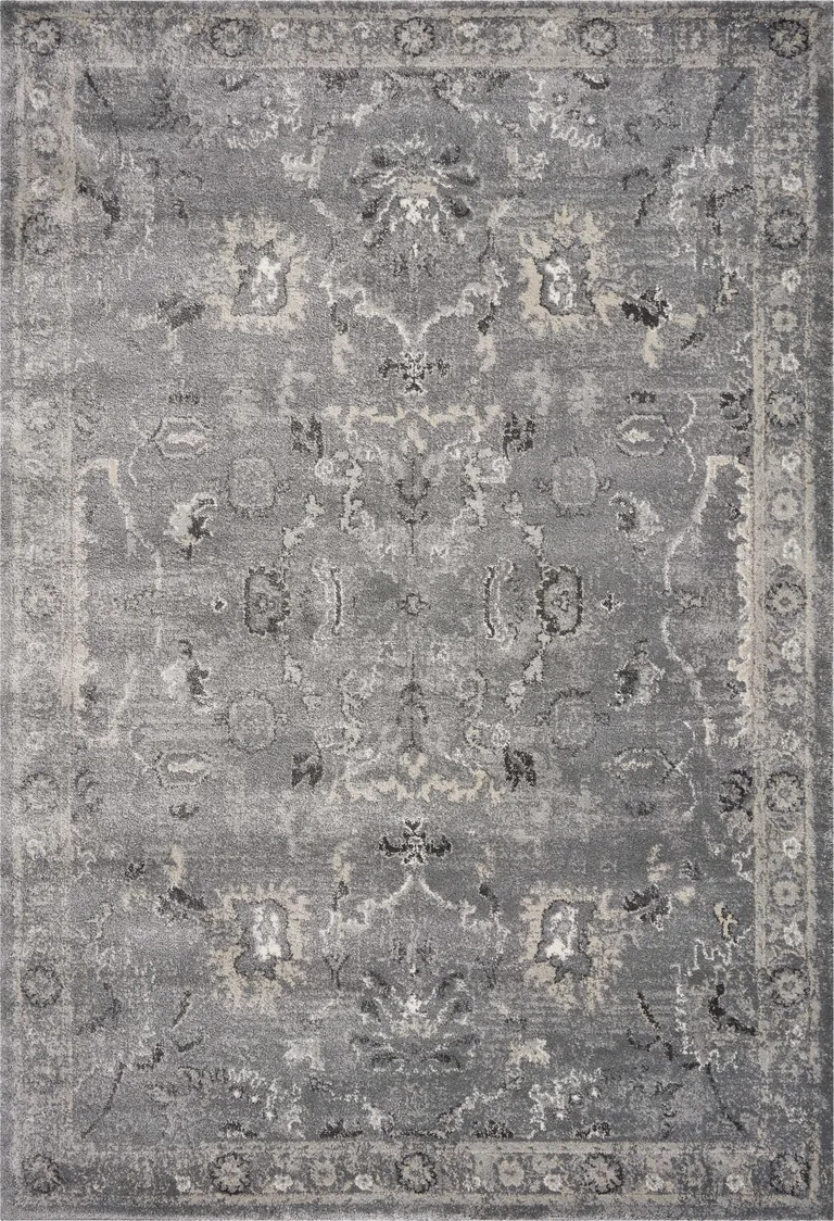 Grey Vintage Area Rug Photo 1