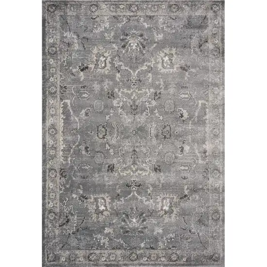 Grey Vintage Area Rug Photo 2