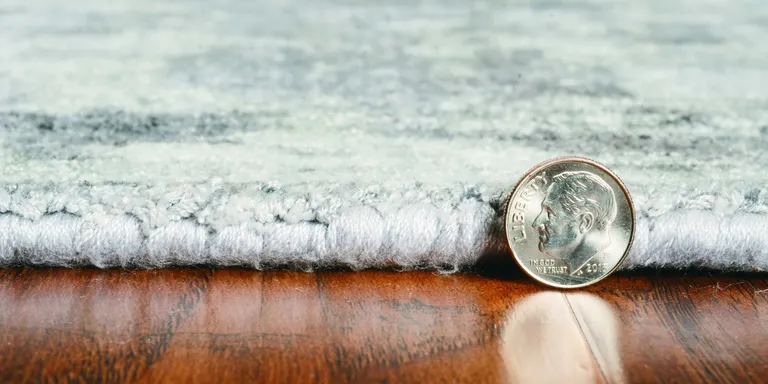 Grey Viscose Rug Photo 3