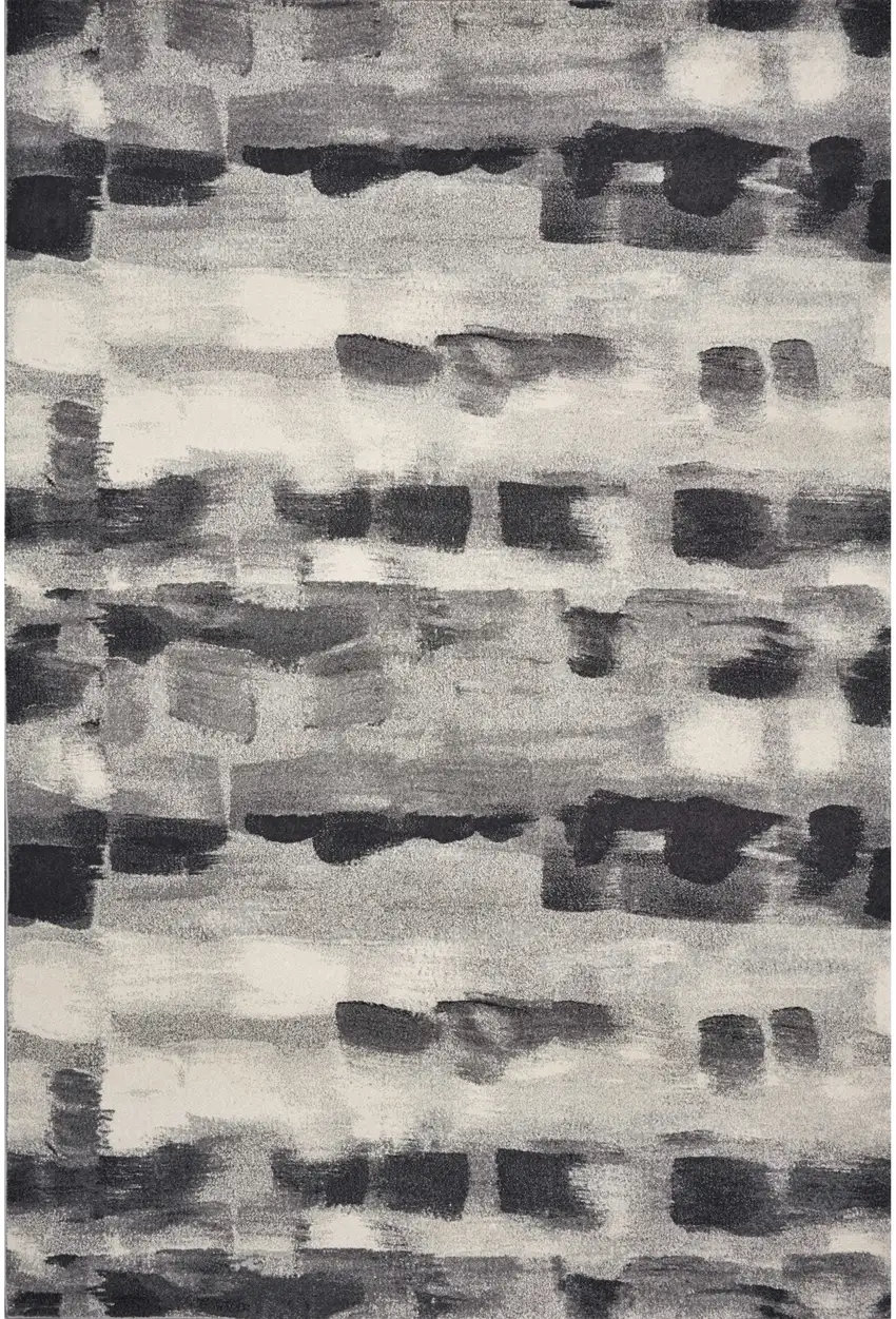 Grey Watercolor Palette Area Rug Photo 2