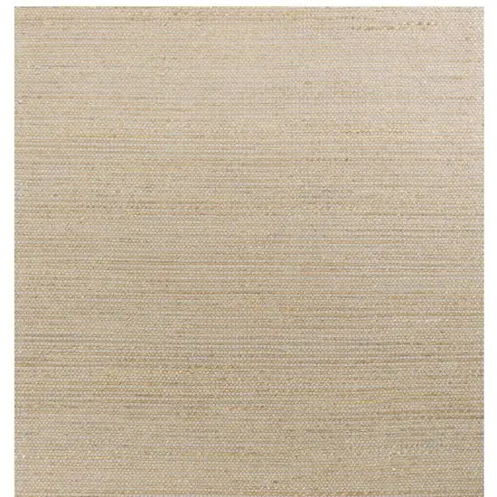 Tan and Ivory Wool Hand Woven Area Rug Photo 5