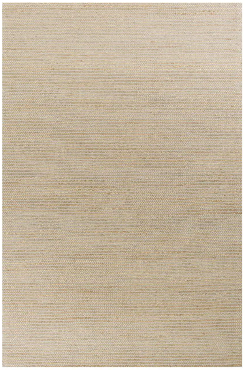 Tan and Ivory Wool Hand Woven Area Rug Photo 4