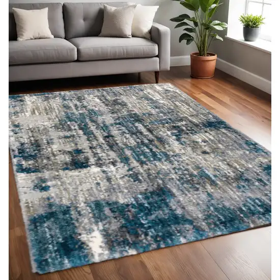 Grey And Blue Grey Skies Area Rug Photo 1