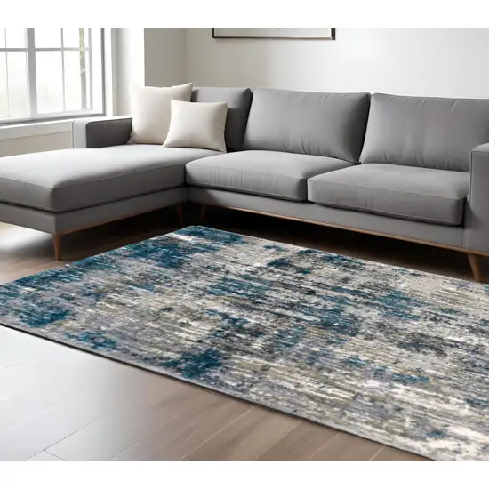 Grey And Blue Grey Skies Area Rug Photo 1