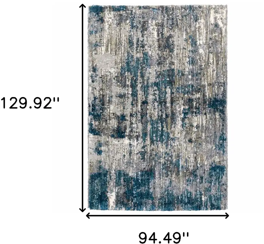 Grey and Blue Grey Skies Area Rug Photo 6