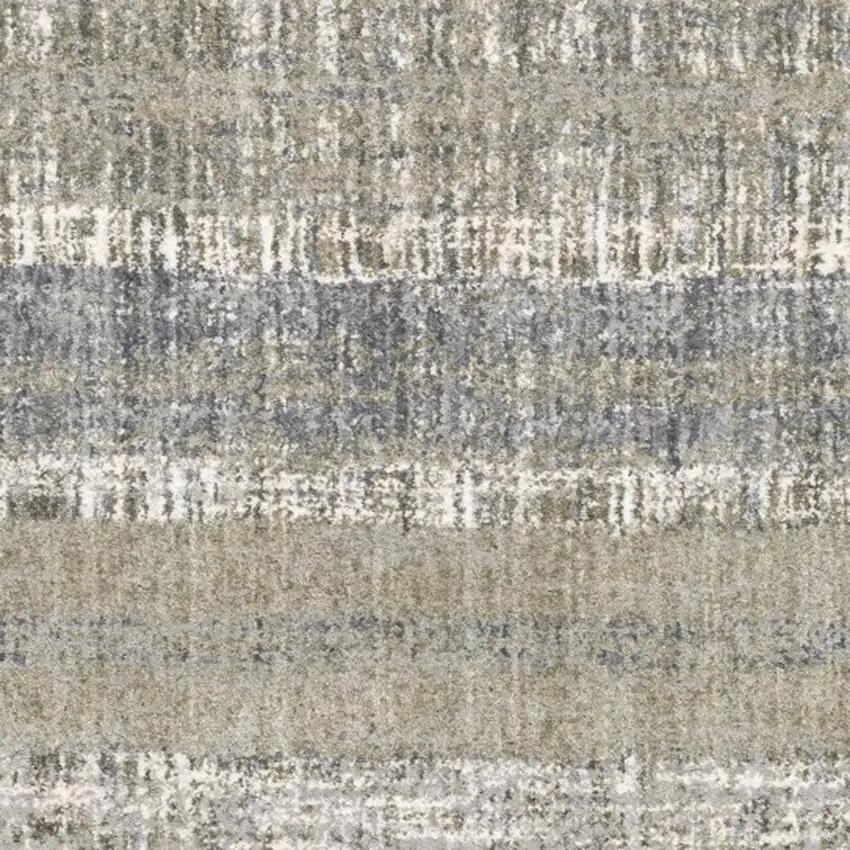 Grey And Ivory Abstract Lines Area Rug Photo 3