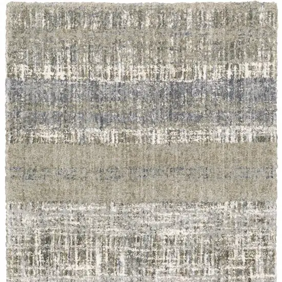 Grey And Ivory Abstract Lines Area Rug Photo 6