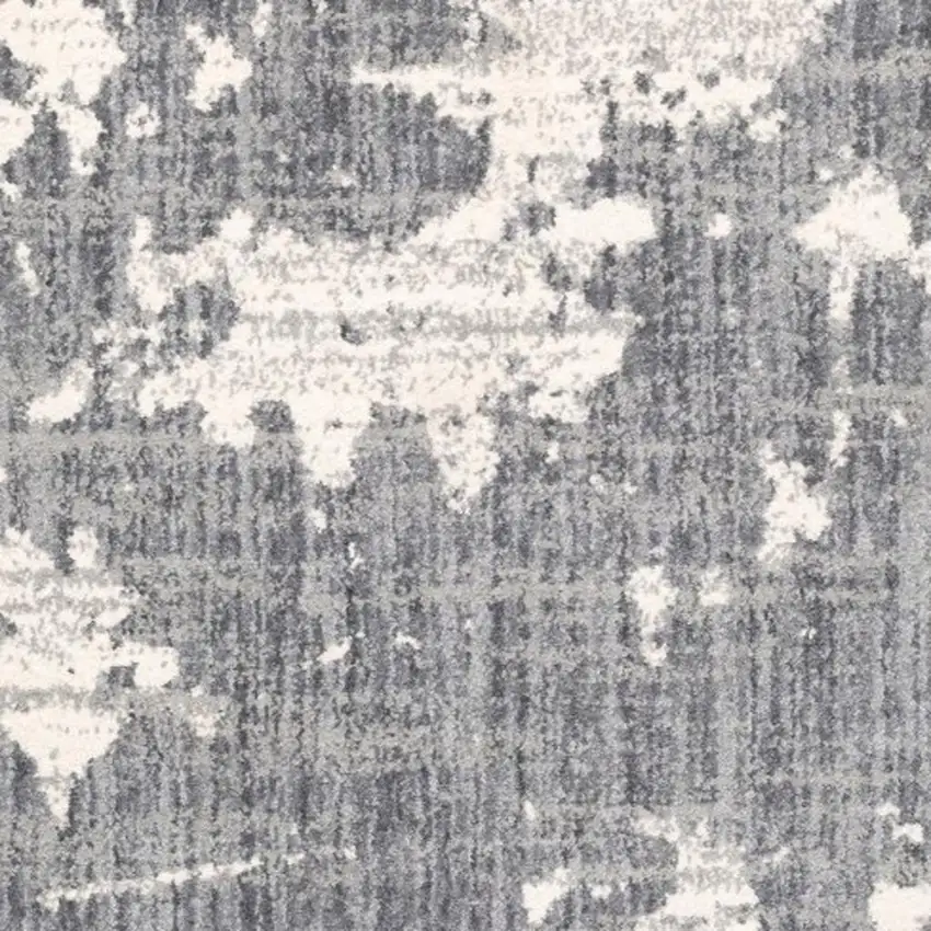 Grey And Ivory Grey Matter Area Rug Photo 4