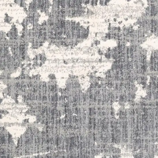 Grey And Ivory Grey Matter Area Rug Photo 4