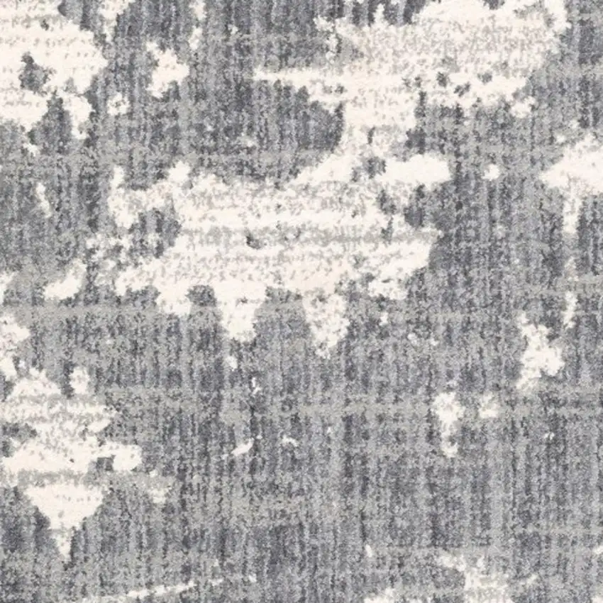 Grey And Ivory Grey Matter Area Rug Photo 4