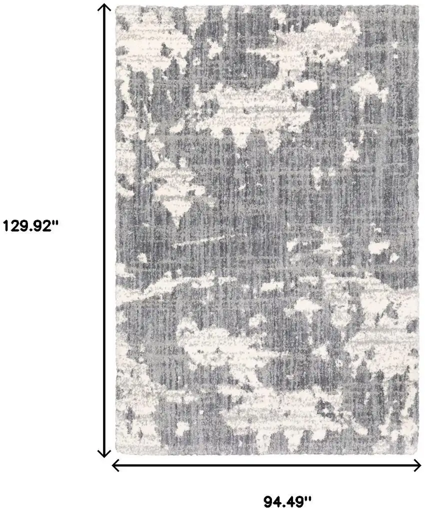 Grey And Ivory Grey Matter Area Rug Photo 3