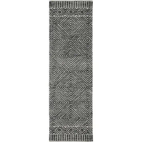 Grey or  Black Wool Rug Photo 1