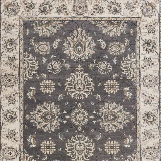 Grey Or Ivory Polypropylene Area Rug Photo 5