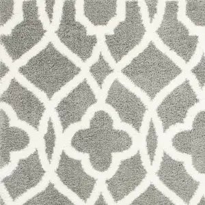 Photo of Grey or Ivory Vintage Pattern Area Rug