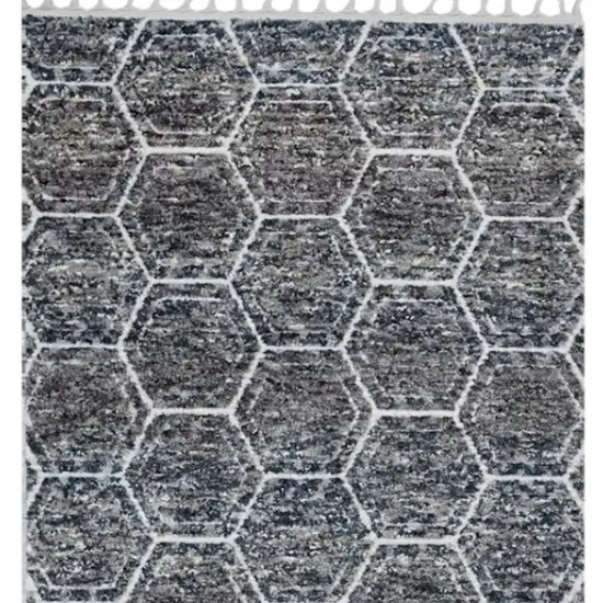 Gray Geometric Area Rug Photo 4