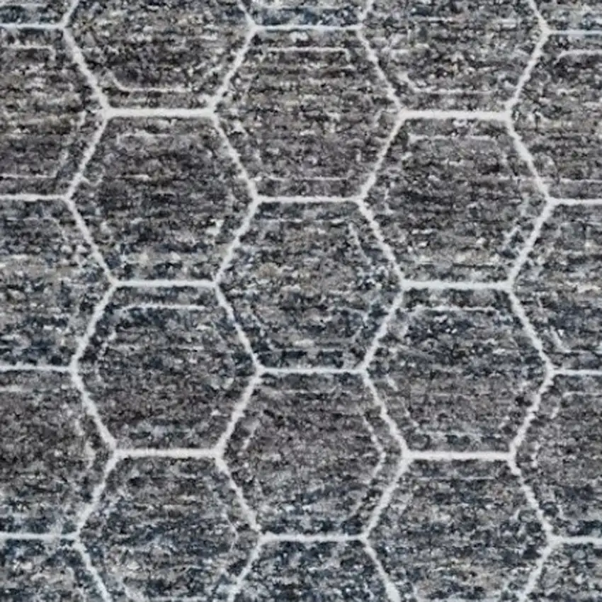 Gray Geometric Area Rug Photo 3