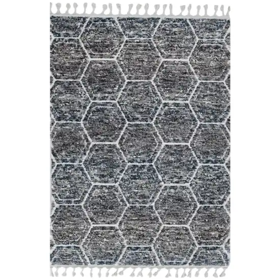 Gray Geometric Area Rug Photo 2
