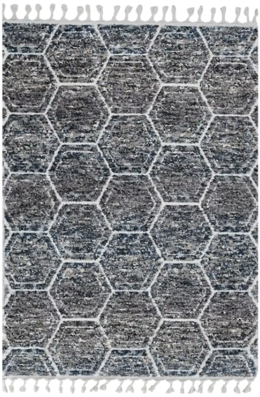 Gray Geometric Area Rug Photo 2