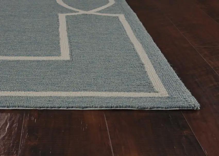 Greyor Blue Polyester or  Viscose Rug Photo 6