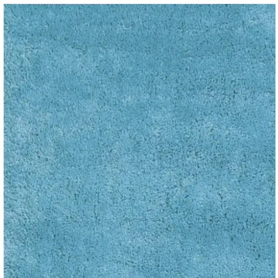 8' Blue Hand Woven Runner Rug Photo 3