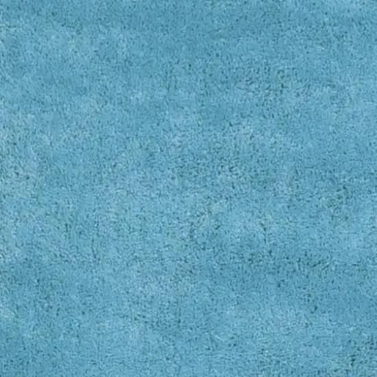 8' Blue Hand Woven Runner Rug Photo 5