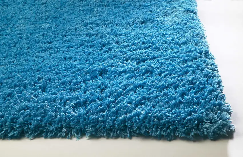 Highlighter Blue Plain Indoor Area Rug Photo 4
