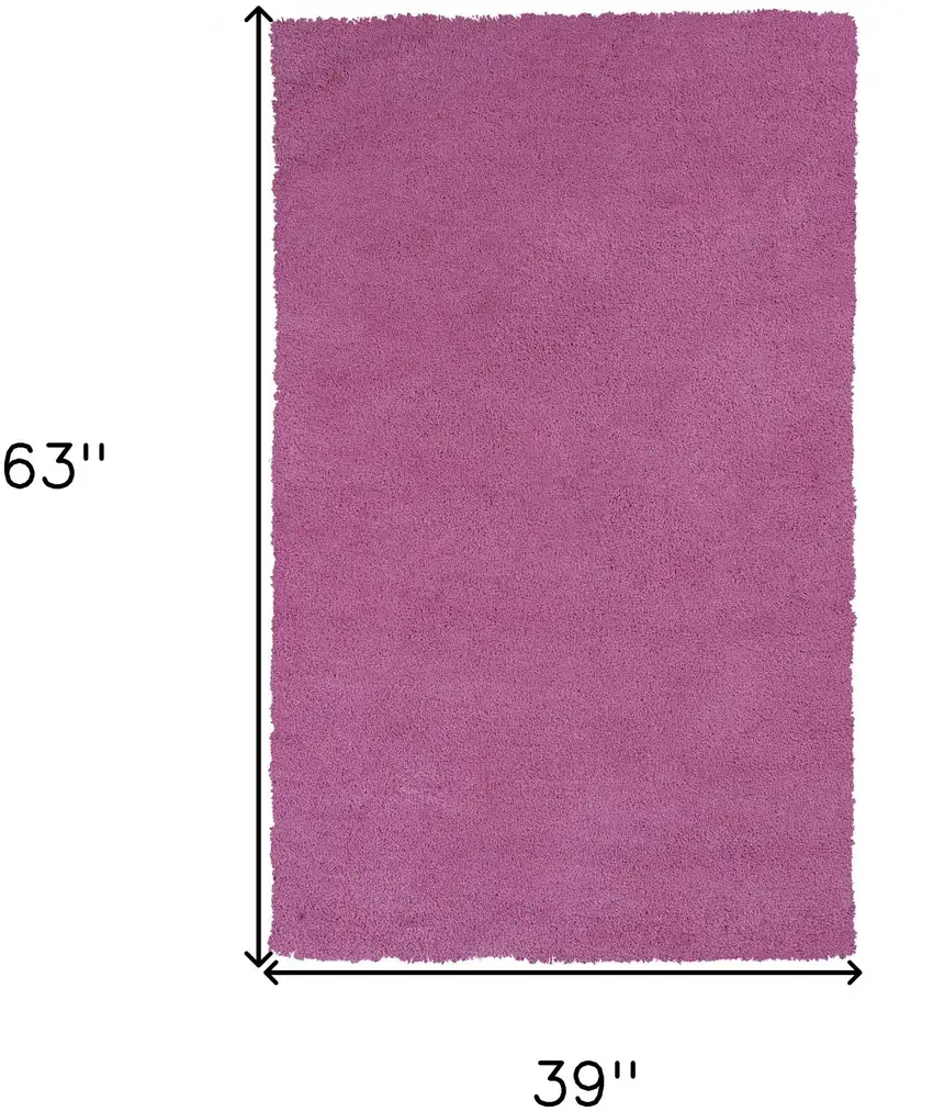 Hot Pink Indoor Shag Rug Photo 6