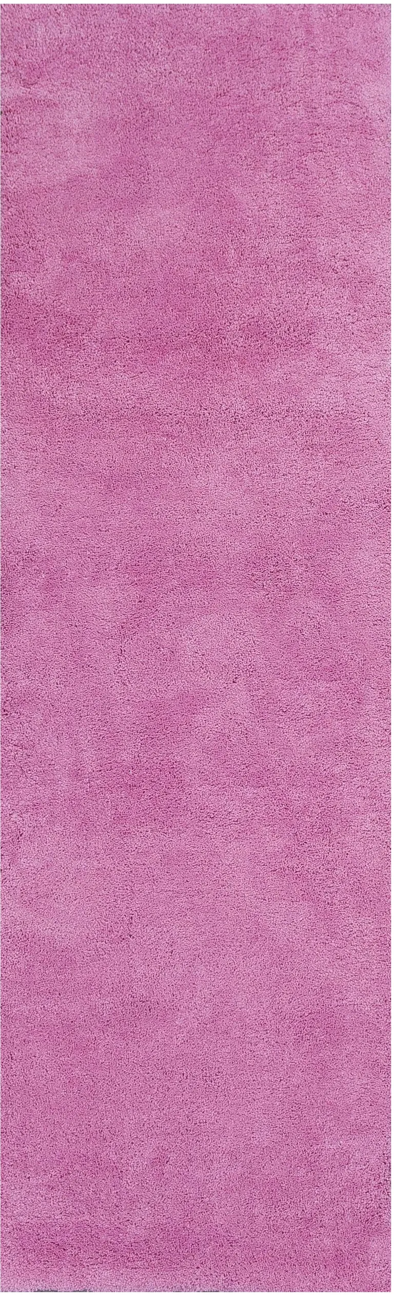 Hot Pink Plain Runner Rug Photo 4