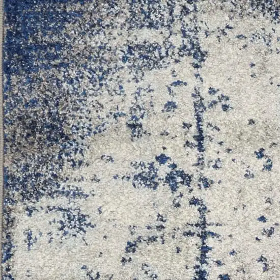 Ice Blue Abstract Splash Indoor Area Rug Photo 2
