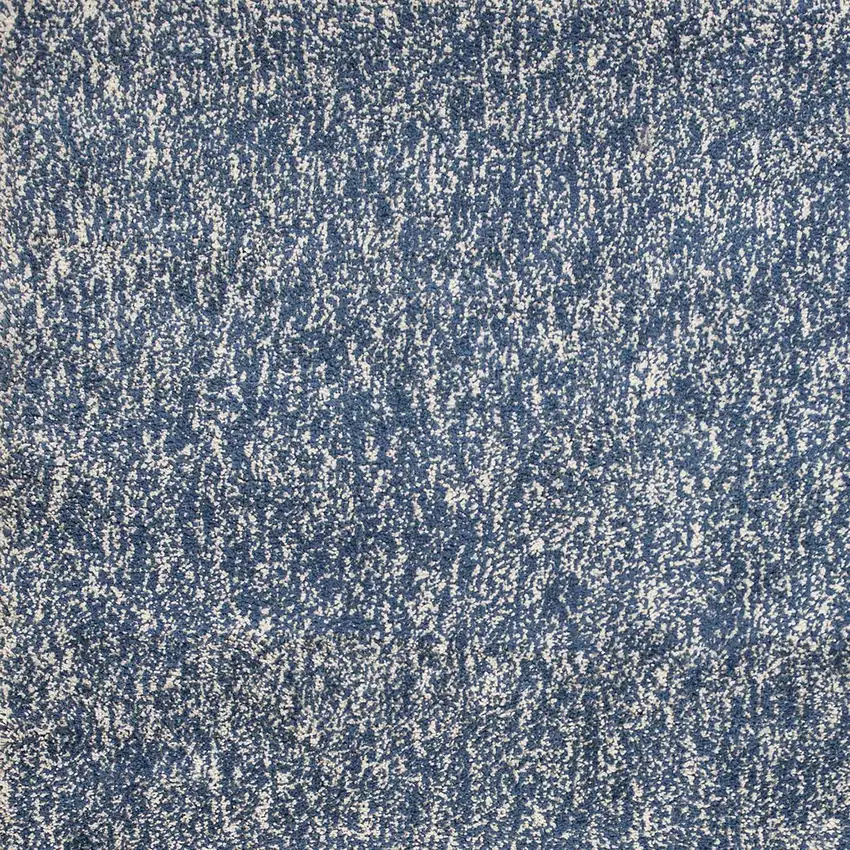 Indigo And Ivory Abstract Hand Woven Area Rug Photo 6