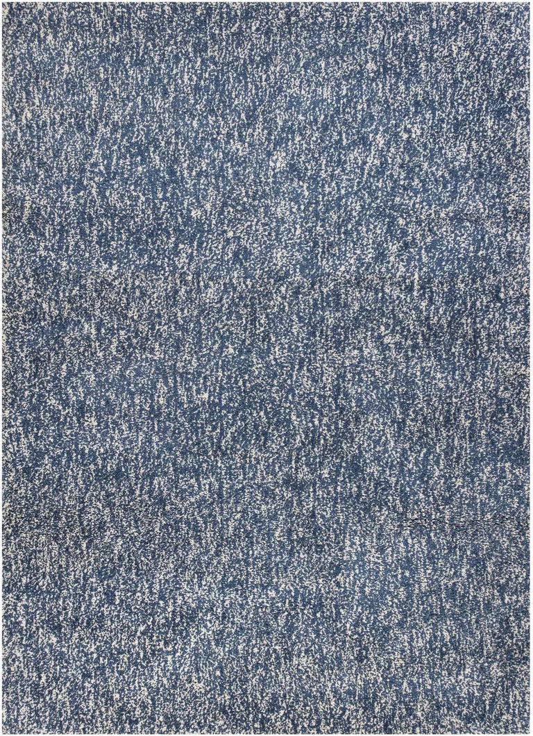 Indigo Ivory Heather Indoor Shag Rug Photo 1