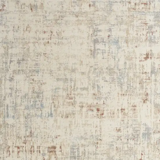 Ivory Abstract Area Rug Photo 7