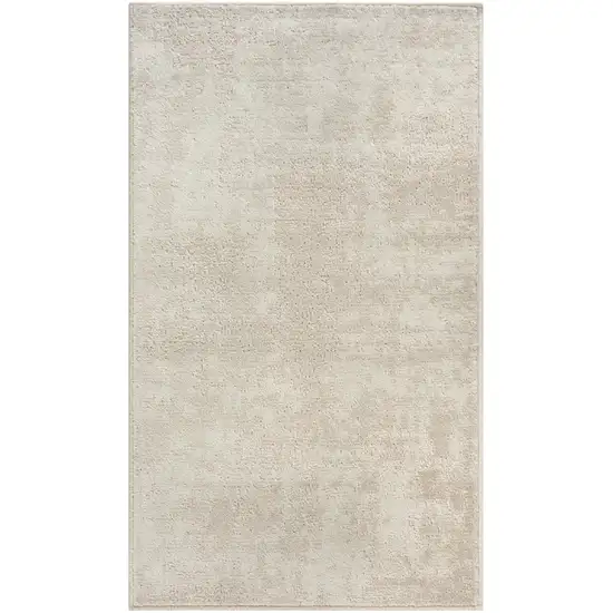 Ivory Abstract Area Rug Photo 5