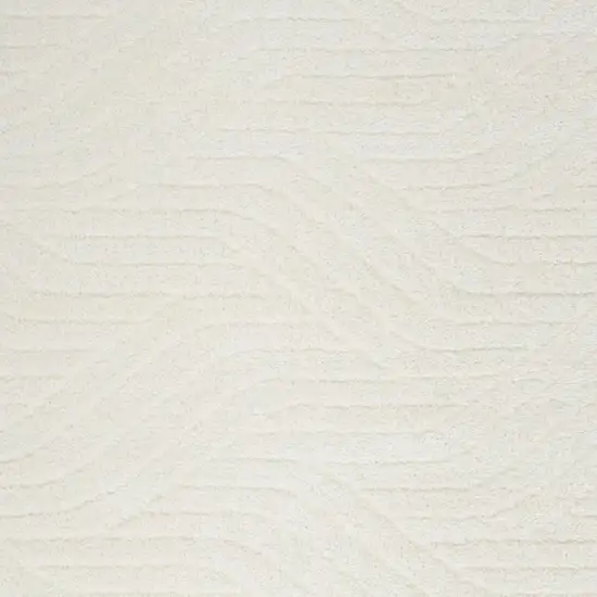 Ivory Abstract Area Rug Photo 3